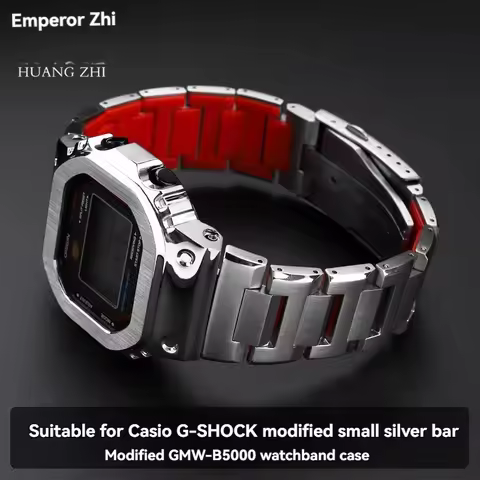 high quality For Casio GMW-B5000 case strap stainless steel watch band B5000 metal strap G-shock gmw