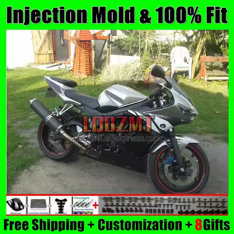 Injection Frames For YAMAHA YZF-R6S silvery black YZF R6S R6 S 06 07 08 09 67Q2.26 YZF600 YZFR6S 200