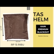 Tas Helm Full face Half face kain premium BlackOut