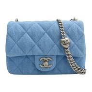 藍色 丹寧布 Coco 17 鍊帶 肩背包 AS3829【CHANEL 香奈兒】 AS3829