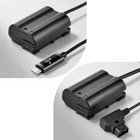EP-5B DC Coupler EN-EL15 EN-EL15A Dummy Battery with 9V PD Type C/D-Tap Cable for Nikon Z5 Z6 Z7 Z6I