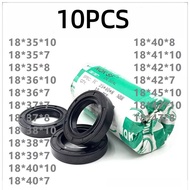10PCS NQK TC skeleton oil seal 18*35/36/37/38/39/40/41/42/45/47*7/8/10 NBR