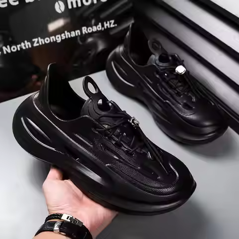 High Sole Sumer Man Summer Loafers Pharmacy Scholl Shoes Sneakers Red Black Sports Tensi Functional 