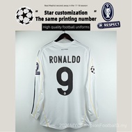 【Retro SSS+】Home Jersey 2009-2010 Real Madrid Retro No. RAUL Personalization of Ronaldo's European C