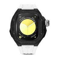 【Golden Concept】30個工作天出貨 Apple Watch 49mm 錶殼 黑色錶框 白色橡膠錶帶 RSTMDIII49-BK-WH