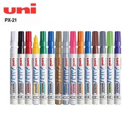 Paint Pen Marker Uni Oil Model PX-21 0.8-1.2 mm Tip Can Write On All Surfaces. [S24]