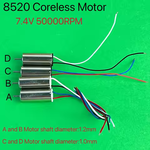 Mini 8.6x20mm 8620 8520 CW CCW Coreless Motor 2S 7.4V High Speed Cooling Hole for RC Drone Quadcopte