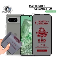 GOOGLE PIXEL 8 / PIXEL 8 PRO Ceramic Matte Anti Spy No Tempered Glass