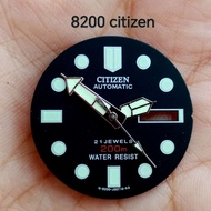 8200 Citizen Seiko Divers Hand Dial Replacement Green Luminous
