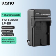 LLANO Bộ Sạc Camera LP-E6 với màn hình LED cáp sạc miễn phí khe kép sạc nhanh cho Canon EOS 5D đánh 