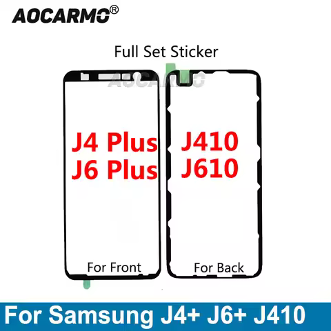 Aocarmo For Samsung Galaxy J4 J6 Plus J410 J610 J4+ J6+ Full Set Adhesive LCD Screen Tape Back Batte