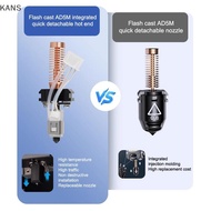 Kans For Flashforge Adventurer 5M Nozzle Kit Upgrade Hotend Pinting Head Qui-Detachable Nozzle AD5M 