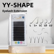 Yelix YY lông mi 0.07 L/L +/LC/LD/lu Curl tự nhiên Brazil lông mi 8-15mm thoải mái Y mi giả PREMADE