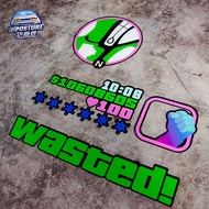 Car Sticker Guilty City Grand Theft Automobile GTA Speed 5 Car Sticker Waterproof Reflective Electri