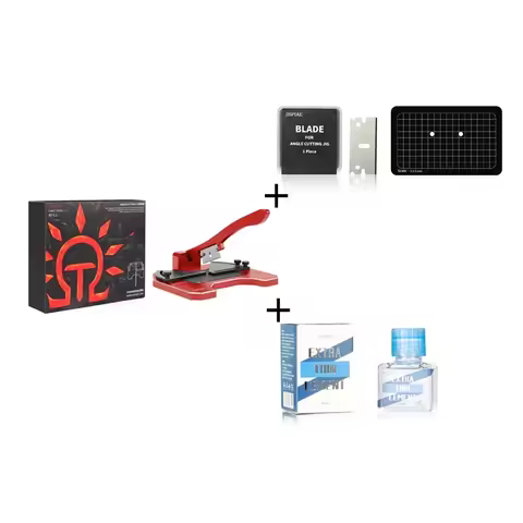 DSPIAE AT-CJ Angel Cutting Station for Precision Work Hobby DIY Model Tools Red Carbon Steel Blade H