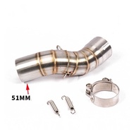 Slip-On Mid For Kawasaki Z900 Exhaust Pipe Modification Connect To 51Mm 2Inches Muffler Can