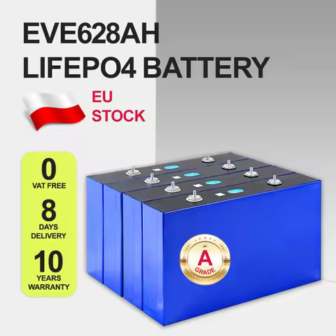 Pre-Sale MB 56 EVE628Ah Lifepo4 Battery New Grade A Rechargeable Cell 12000 Cycle for 12V 24V 48V DI