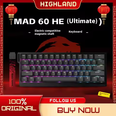Madcatz MAD60 HE Magnetic Switch Keyboard Wired Gamer Keyboard 81Key Hot Sawp Keyboard CUSTOMIZED MA