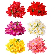 Realistic Simulated Narcissus Orchid with 5pronged 10head Lily Flower Decoration