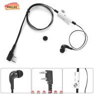 FKILLAONE Earphone PTT Mic, Two Way Radio 2 Way Earpiece, 2 Pin ABS Walkie Talkie Earphones for Kenw