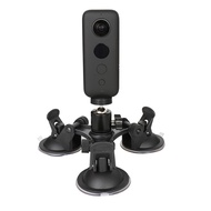Triple Suction Cup Mount Tripod &amp; Screw for Insta360 X 4/One R/ONE X 2/DJI Action 4 3 2/Gopro Hero for Car Windshield Glass