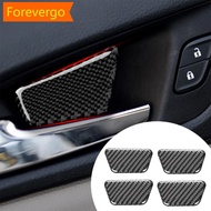 【Forever】 4Pcs Car Inner Door Bowl Decor Cover Trim Stickers Carbon Fiber For Audi A4L A4 B8 2009-2016 Q5 2009-2017 A5 2008-2017 Accessories B3Y3