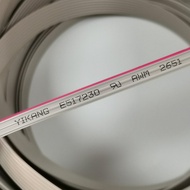 2.0 2.54 Gray Flat Cable Hard Flat Cable TC Stranded Plated Flat Cable Flexible Flat Cable 30AWG-22A