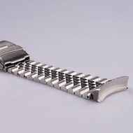 For Seiko strap Solid Curved End Stainless Steel Silver Jubilee 22mm Watch Band Strap Bracelets For SRPD SKX007/009