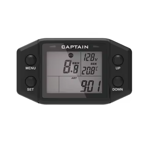 Speed Meter Multifunction Hour Meter Digital Self Powered Engine Tachometer with Voltmeter Service R
