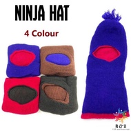 Ninja Knitted Hats / Topi Ninja Muka / Hat Cotton Protection / Topi Kebun / Hat Kebun /Topi Kepala / Adult Cold Hat / 冷帽