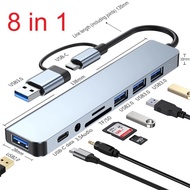 8 in 1 Usb Type C & Usb 3.0 to Hub 3x Usb 2.0 1x Usb 3.0 Tf/SD