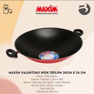 Maxim Wok Pan 30cm Maxim 30cm Non-stick Teflon Frying Pan