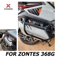 For ZONTES 368G 368 K 368M 368-G Motorcycle Exhaust Pipe Guard Bumper Anti Drop Bar