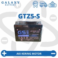 Aki Motor Honda Genio CBS GTZ5S Aki Gel Aki MF Aki Kering 					