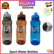 [Ready Stock] 3Liter 3000ML 大容量便携式水壶Large Capacity Portable Water Bottle Water Tumbler Drinking Spor
