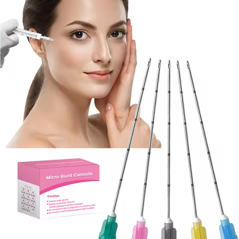 Precise Micro Blunt Cannula 18G 22G 23G 25G 27G 30G 38mm 50mm 70mm Sterile Medical Fine Needle Painl