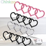 CHINKMY Trunk Tail Label Badge, Heart-shaped ABS Plastics Love Heart Logo Rear, Modified Love Tail L