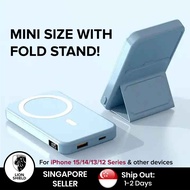 (SG) ALON MagSnap 10000mAh Powerbank - Wireless 15w, Wired 22.5w Fast Charging Power Bank Charger (Mini and Lightweight)