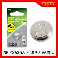 แท้ 100% GP PX625A / LR9 /V625U  ถ่านกระดุม 1.5V.  190mAh. Alkaline