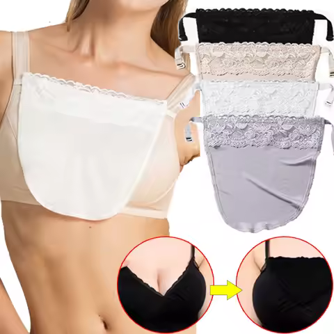 Modal Strapless Bra Lingerie Strap with Anti Glue Chest Block Suspenders One-Piece Lace Underwear Se