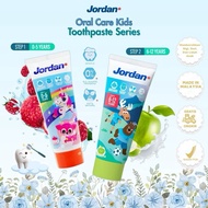 Jordan Kids Toothpaste Step 1 (0-5 years) & Step 2 (6-12 years) 75g | Jordan Kids Baby and Kids Toot