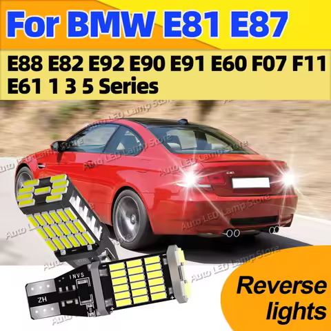 LED Canbus Bulbs T15 W16W Reverse Lights 6000K 12V For BMW E81 E87 E88 E82 E92 E90 E91 E60 F07 F11 E