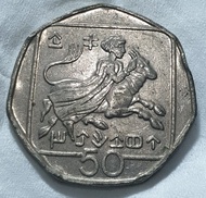 Koin Cyprus 'Abduction of Europa' 50 cents (CS-10) siprus