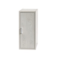 [特價]JP Kagu 現代簡約單門雙層櫃-深39cm(收納櫃/書櫃/門櫃)雲灰白