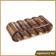 [Toolroom] Wooden Tabletop Vino Rack Horizontal Tabletop Vino Rack Stylish for Dining Room