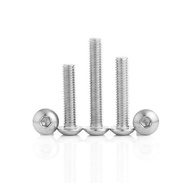20pcs/lot M3 M4 M5 6/8/10/16/20/25/30/35/40mm ISO7380 304 Stainless Steel Hexagon Socket Button Head Screw  Metric screws( not inch screws)