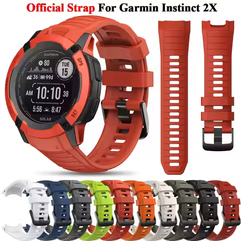 Original Watch Band For Garmin Instinct 2X Solar Silicone Strap Smartwatch Band Bracelet Replacement