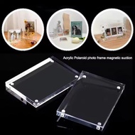 DPS Clear Acrylic Magnetic Photo Frame Card 10mm| Picture Holder Stand Displays 4R & (2R)Wallet Size