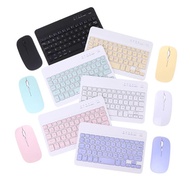 [1+1] 2 sets of 7-inch and 10-inch iPad Bluetooth keyboards for Huawei tablets and mobile phones Magic Keyboard Charging Wireless Bluetooth Mouse and Keyboard Set