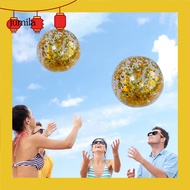 [JU] Odorless Beach Ball for Children High-quality Pvc Beach Ball Sparkling Beach Ball for Summer Fun Ideal for Pool Parties and Water Activities Safe and Durable Glitter